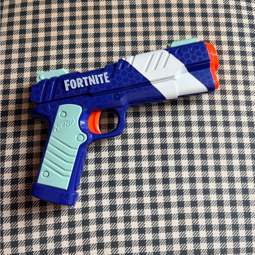 Nerf Fortnite Blue and White Blaster